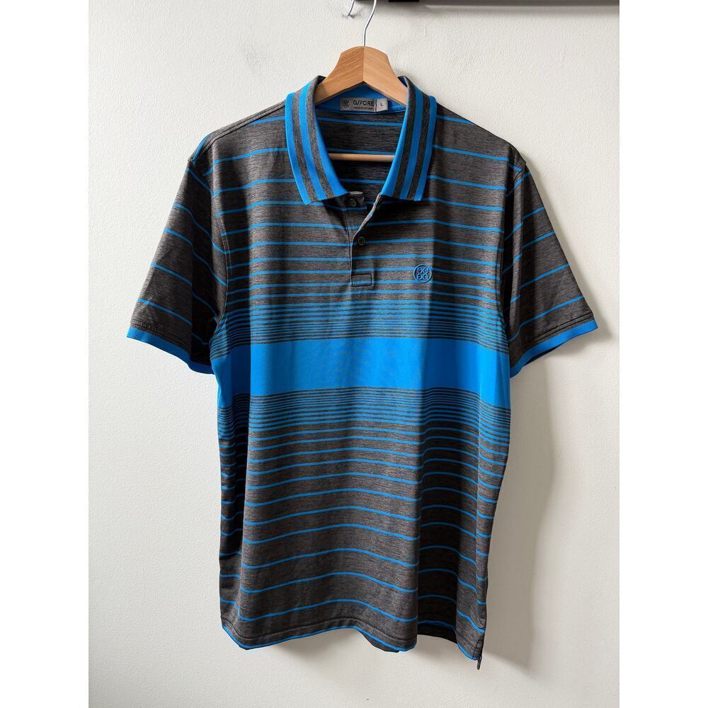G/fore men's striped polo size L